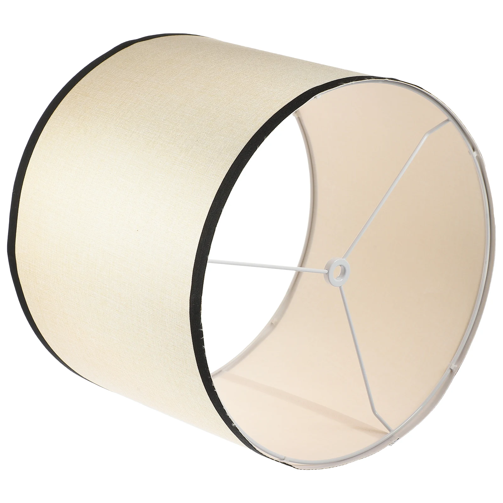 

Floor-to-ceiling Lampshade Cloth Cover Black Edge Home Bedroom Study Replacement Lamp Shades Lighting Accessories