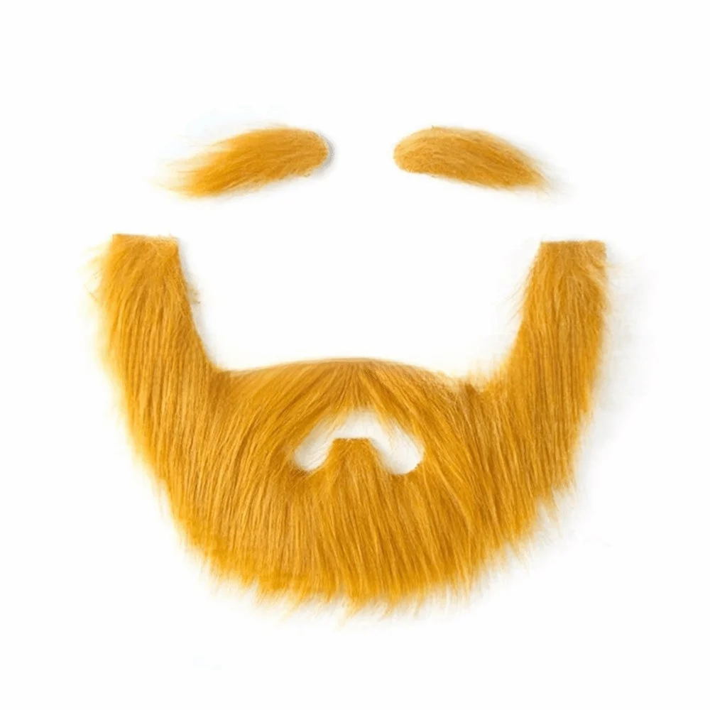 Decorations Self Adhesive Fake Mustache DIY Novelty Fake Eyebrow Realistic Fluff Cosplay Beard Halloween