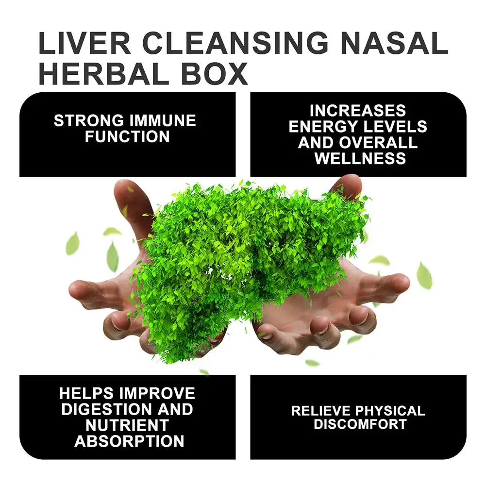 2/3/4/5pcs Herbal Repair Nasal Box Vegan Liver Cleaning Nasal Herbal Box Nasal Herbal Box For Liver Health Relieve Nasal Conges