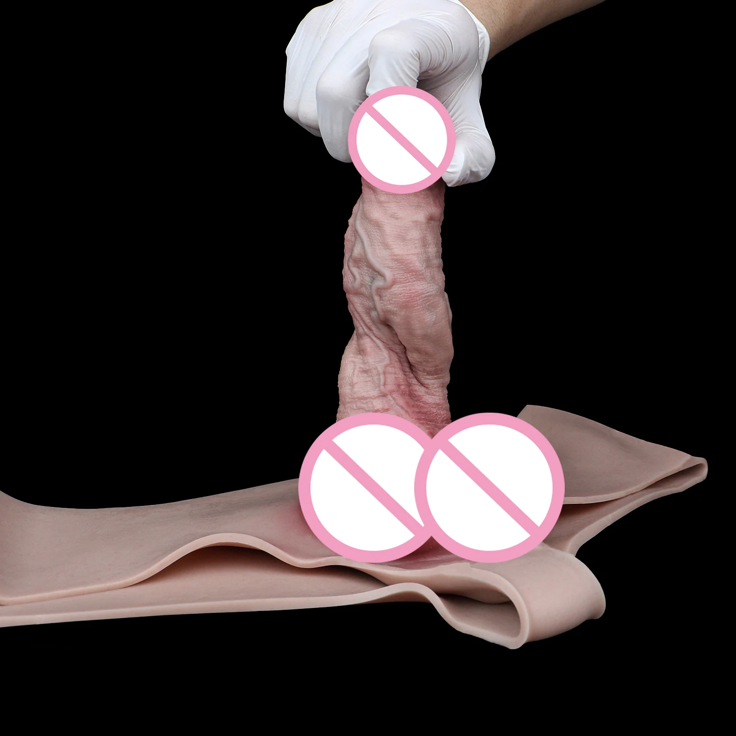 NSFU سيليكون يمكن ارتداؤها نابض بالحياة دسار السراويل جوفاء القضيب كم مع حزام واقعية دسار الواقي الذكري 18 + ألعاب جنسية للرجال الأزواج #4