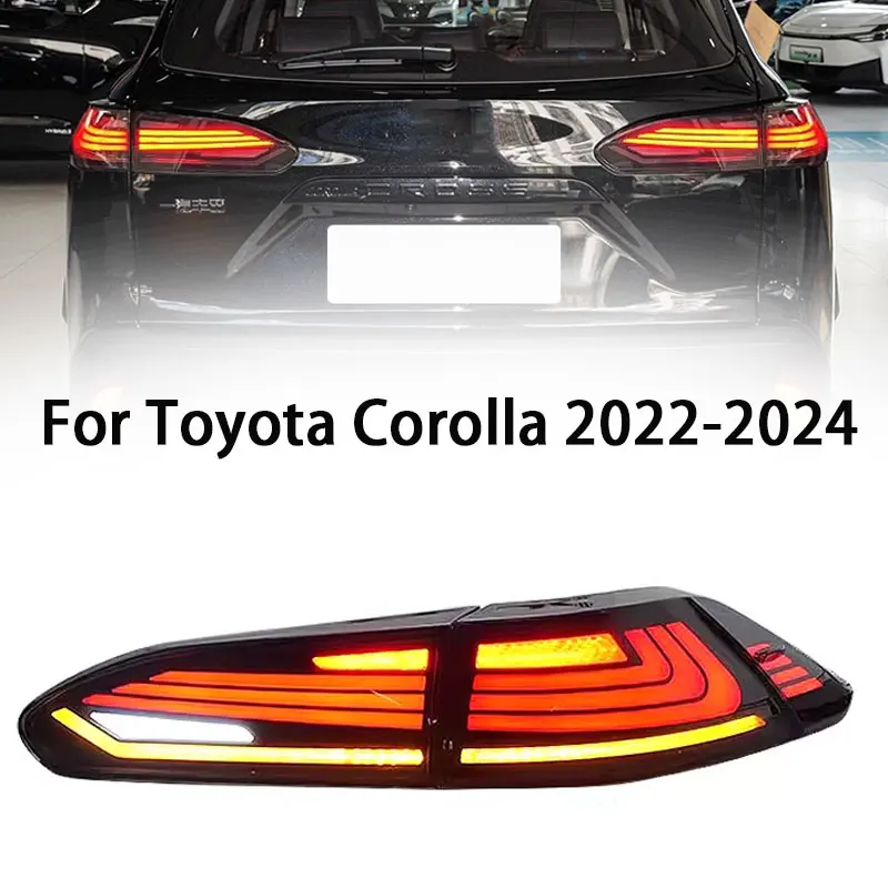 

Car LED Tail Light Taillight For Toyota 2022-2024 Corolla Cross Taillight Dynamic DRL Sequential Turn Signal Brake Lamps