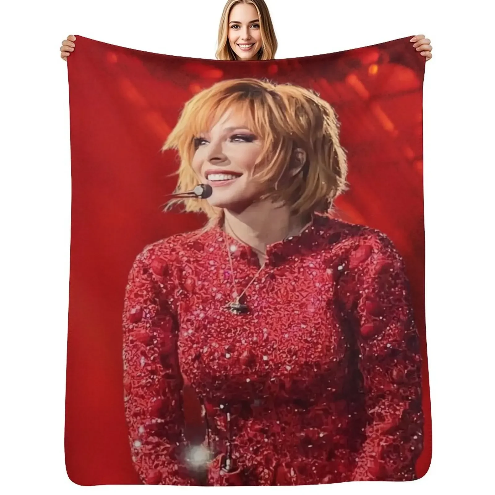 Mylène Farmer 2023 Nevermore concert Throw Blanket Thermals For Travel christmas decoration Sofas for sofa Furry Plaid Blankets