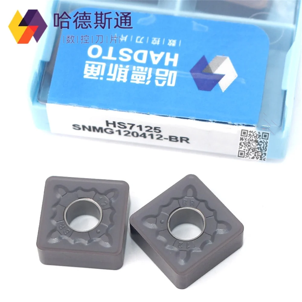 

HADSTO SNMG120404 SNMG120408 SNMG120404L-S SNMG120412-GT HS7125 HS8125 HS7225 Carbide Insert SNMG Inserts