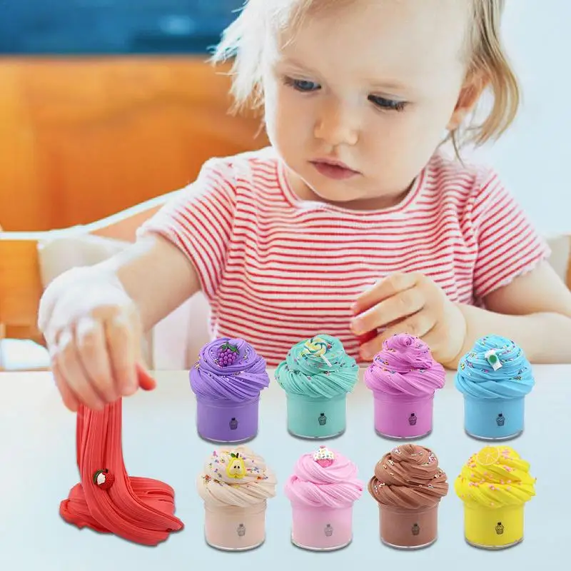 

Crunchy Clay Scented Clay Toys 9PCS Soft Non-sticky Bubble Clay Stress Relief Toys Boy And Girl Party Favors