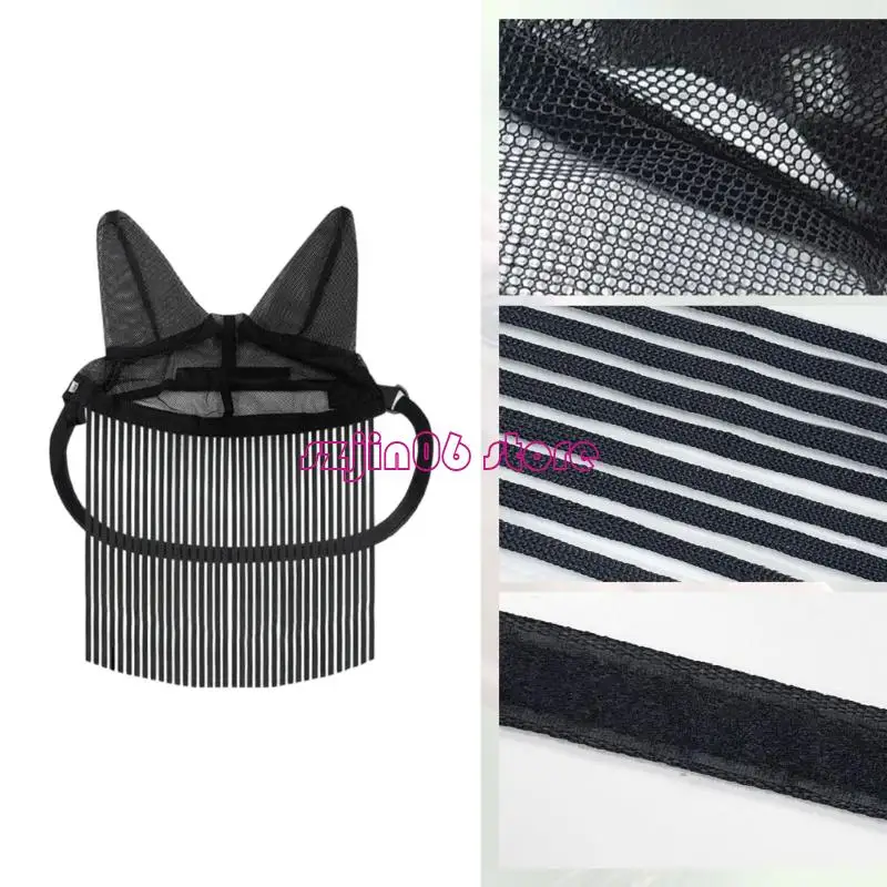 XXUF Comfortable Dark Woven Fly Defense Cover For Horses Including Decorative To Keep creepycrawlies Away Efficiently