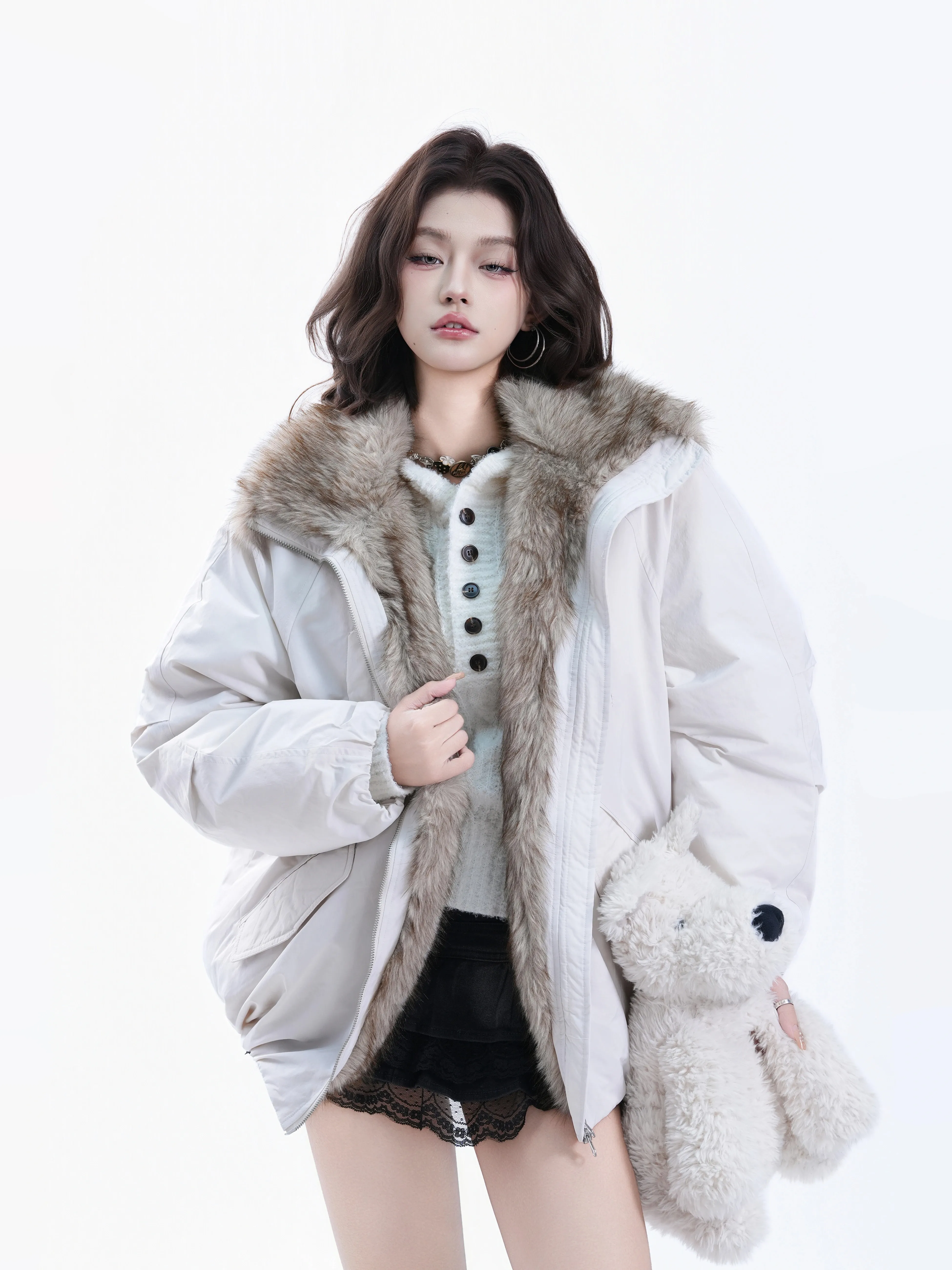 Jaqueta Feminina de Inverno co - Street Fashion Korean avaliação e preço