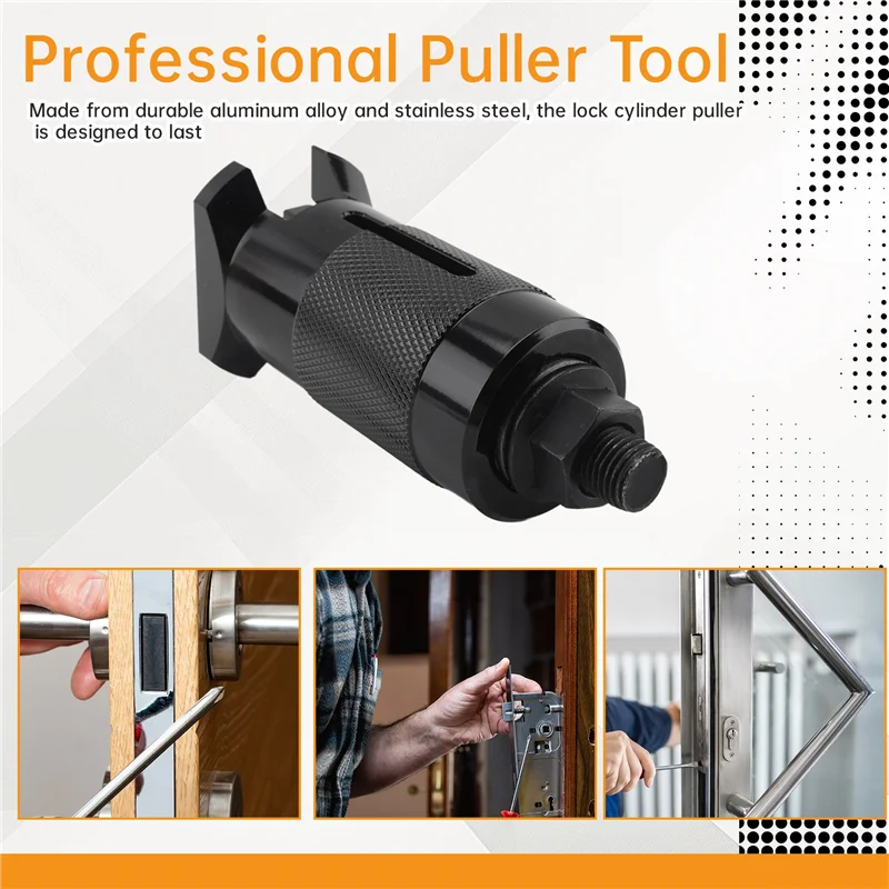 

Lock Cylinder Puller Set Nail Puller With Screws And Area Increaser Professional Puller Tool