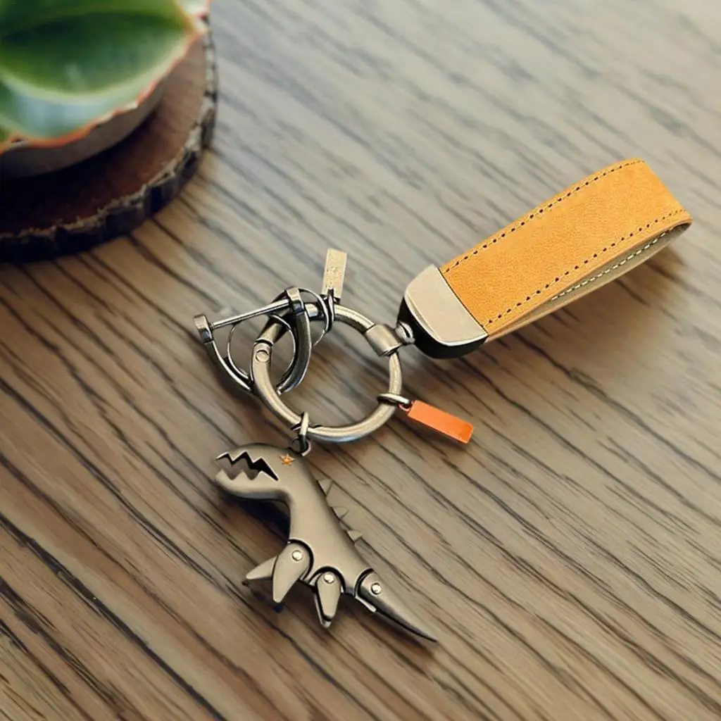 

Брелок с динозавром, крутой брелок с браслетом, брелок из цинкового сплава, сумка с животными, подвеска для детей, взрослых, друзей, семейных коллекционеров