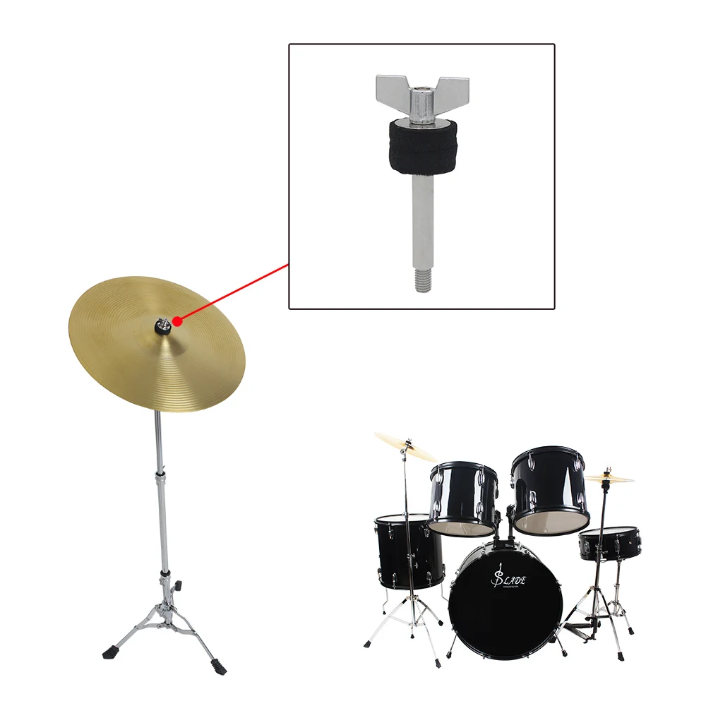 Cymbal Stacker Iron Plating Drum Hanging Screw Metal With Felt Washers Percussion Musical Instrument Accessories Drum Kit Parts