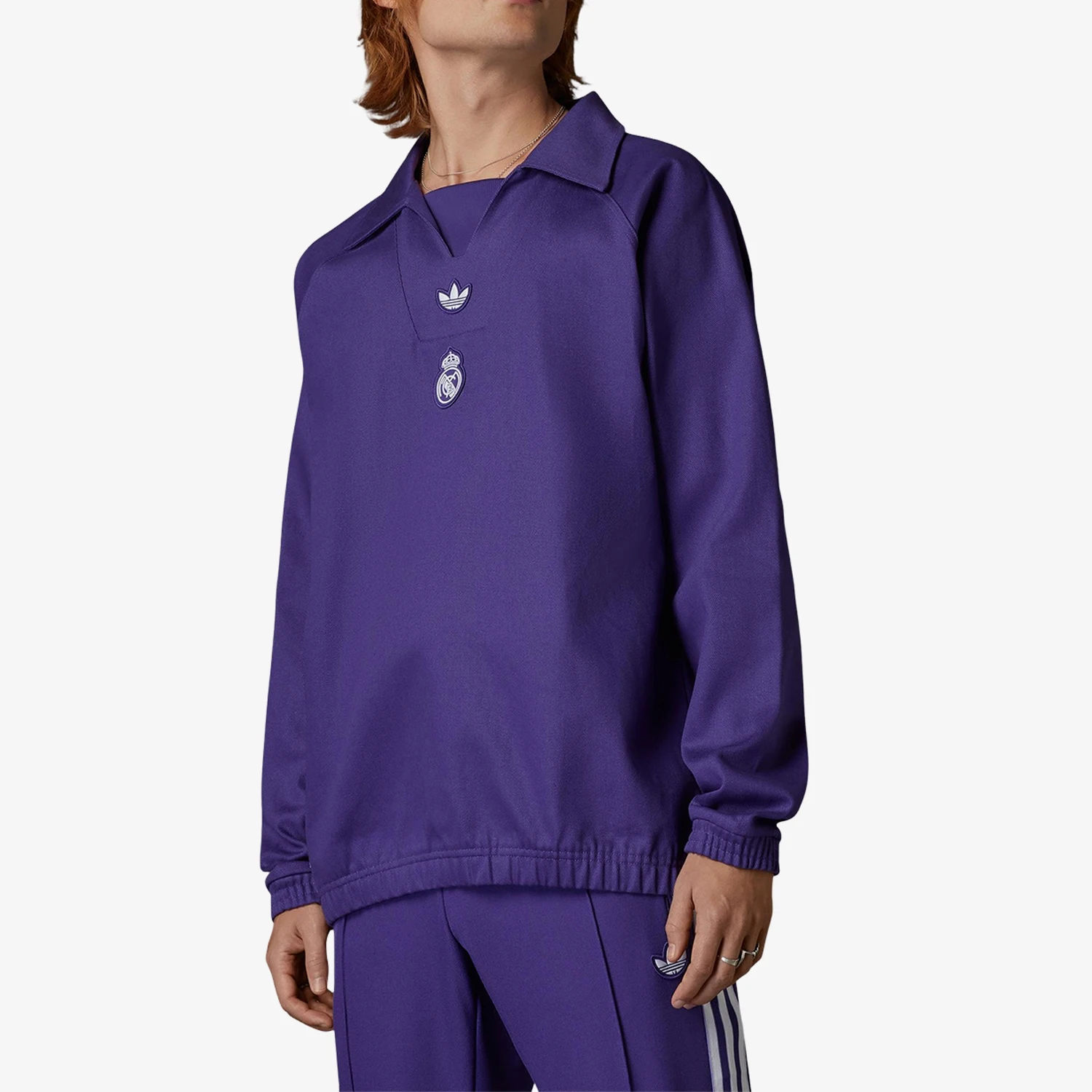 Adidas genuine clover men's loose football training pullover JF2578