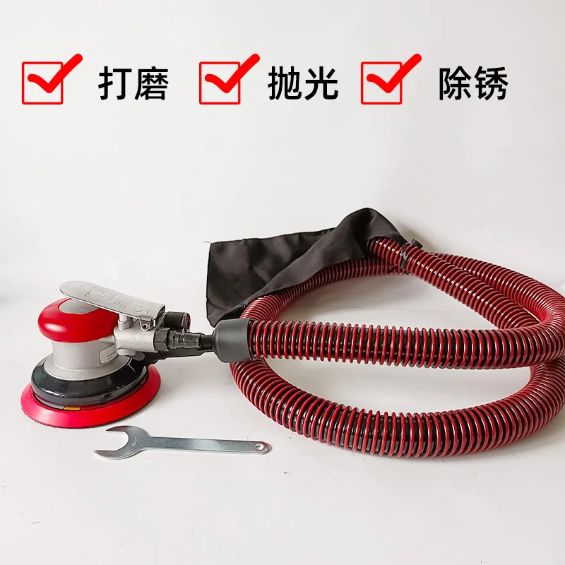 Imported Pneumatic Sanding Machine Industrial Grade High Speed Dry Grinding Putty  Waxing And Polishing 5 Inch Air Sanding Paper