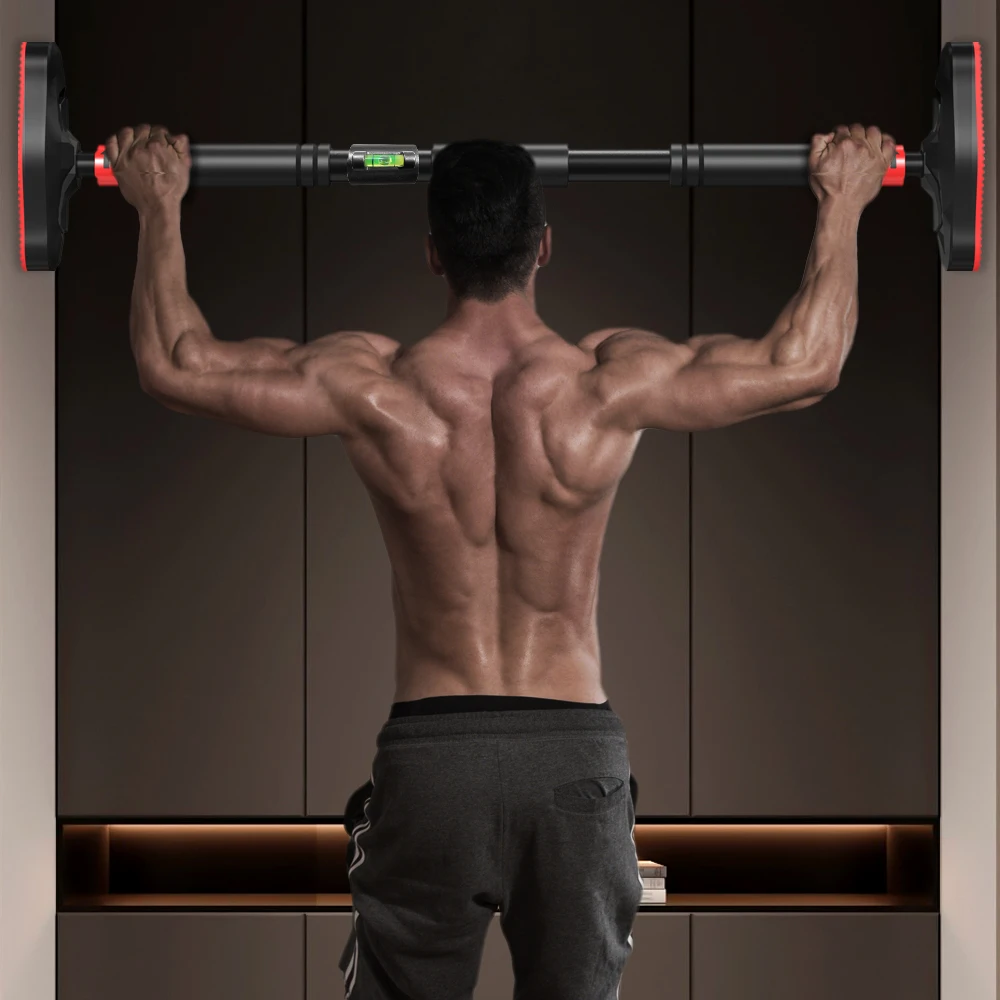 

No-Drill Doorway Pull up Bar Wall Mounted Chin up Bar for Home Upper Body Workout