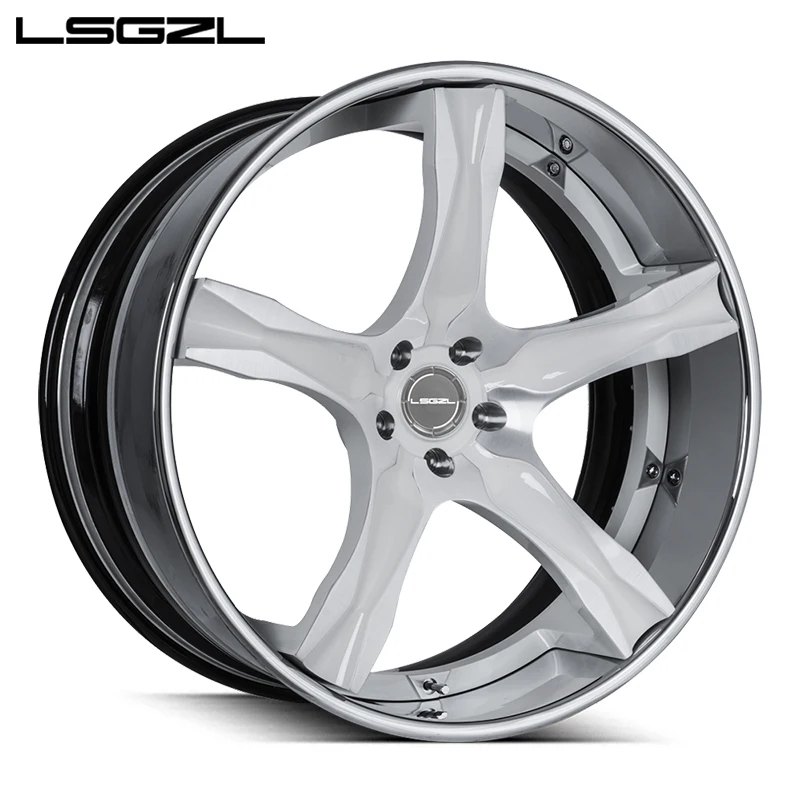 

LSGZL Concave Chrome Forged Alloy Wheel Rims Luxury 15-26 Inch Deep Dish 5x114.3 5x130 Spoke Wire New Condition Car Wheel Rim
