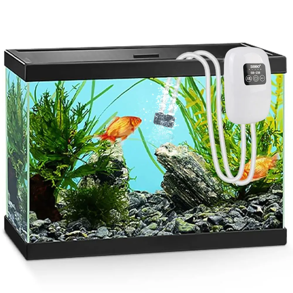 4800mAh Fish Tank Small Portable Exhaust Ultra Silent Indoor Outdoor Fishing Aquarium Oxygen Air Pump Compressor USB Charging