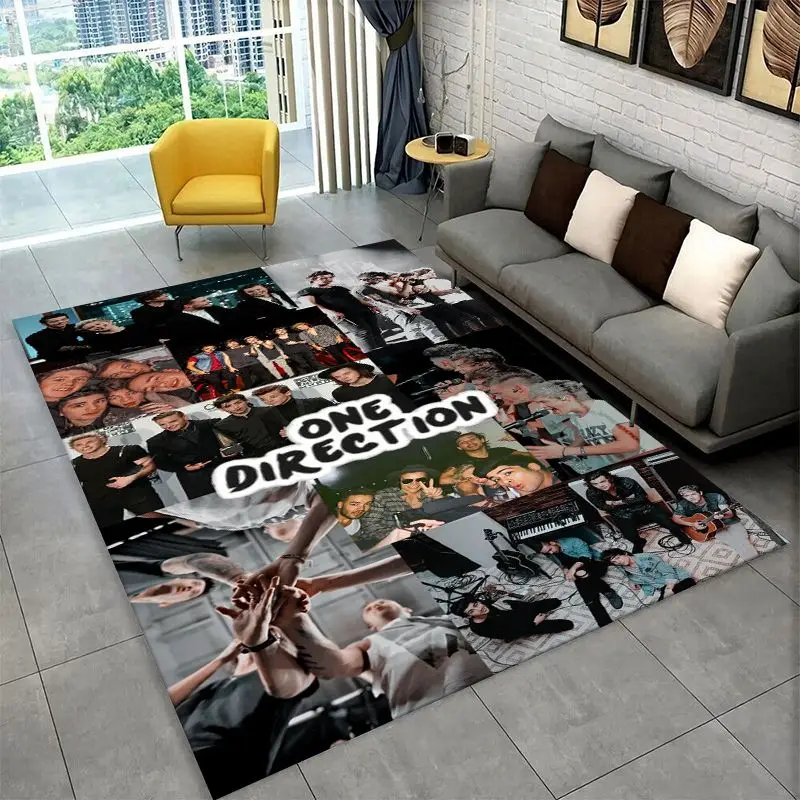 Popular One D-Direction Singer 1D Non-Slip Area Rug for Living Room,Bedroom,Playroom,Carpet Floor Mat Home Decor Rug Kids Room