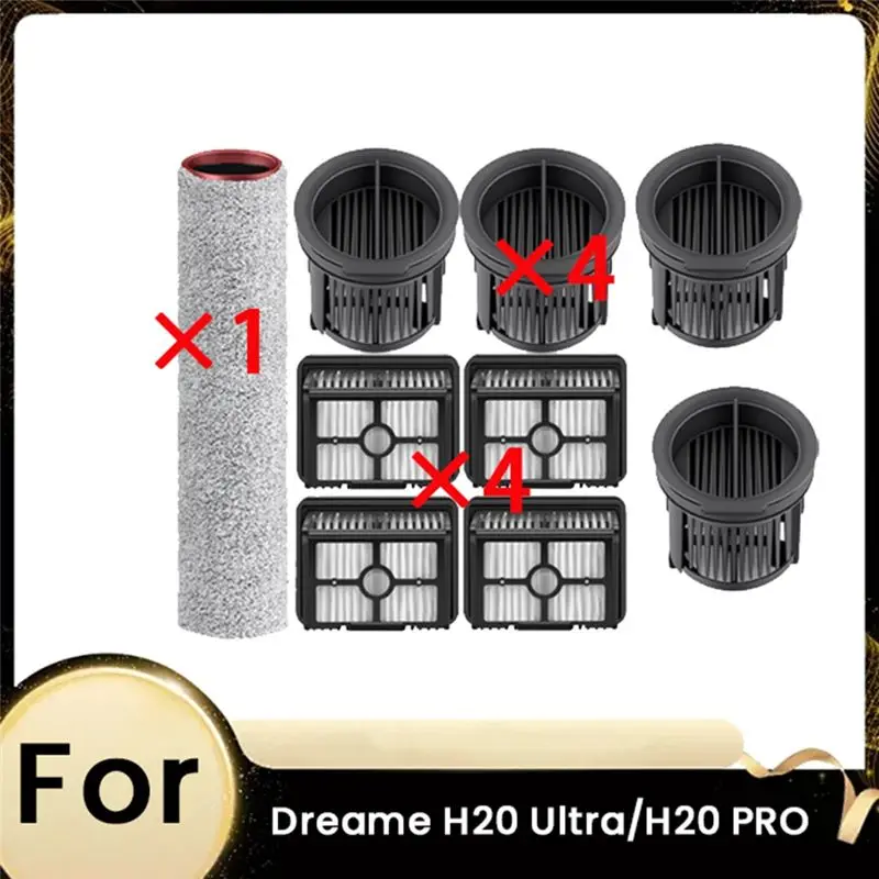

ABAH-9 шт. основные щетки и фильтры для робота-пылесоса Dreame H20 Ultra/H20 PRO, аксессуары, запасные части