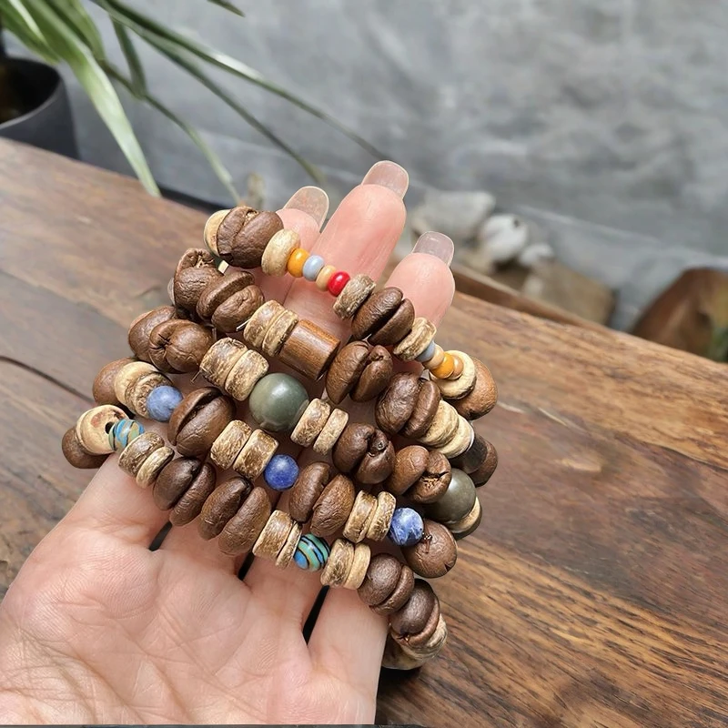 

2024 New Coffee Bean Bracelet For Men And Women Retro Style Jewelry Party Gift