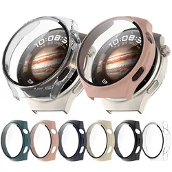 Cases Cover For Huawei Watch 4 Pro Bracelet Protector Shell Case With Glass Film 2in1 Screen Protection Frame Bumper Accessories