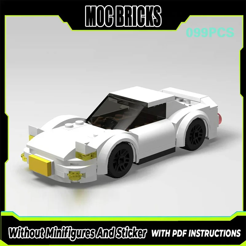 

Speed Racing Car Model MOC Building Bricks Japanese Sports Car Modular Technology Gifts Holiday Assemble Children Toys Suit