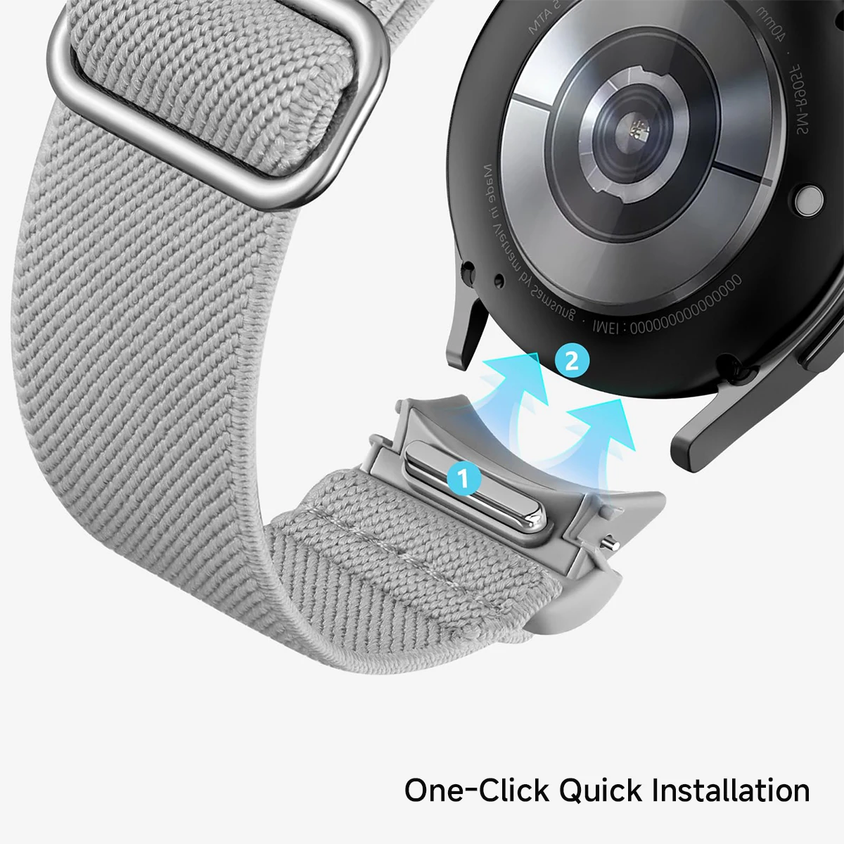 Эластичный ремешок для Samsung Galaxy Watch 7 6 5 4 40 мм 44 мм/5 pro 45 мм без зазоров нейлоновый браслет watch6 classic 47 мм 43 мм ремешок для часов7