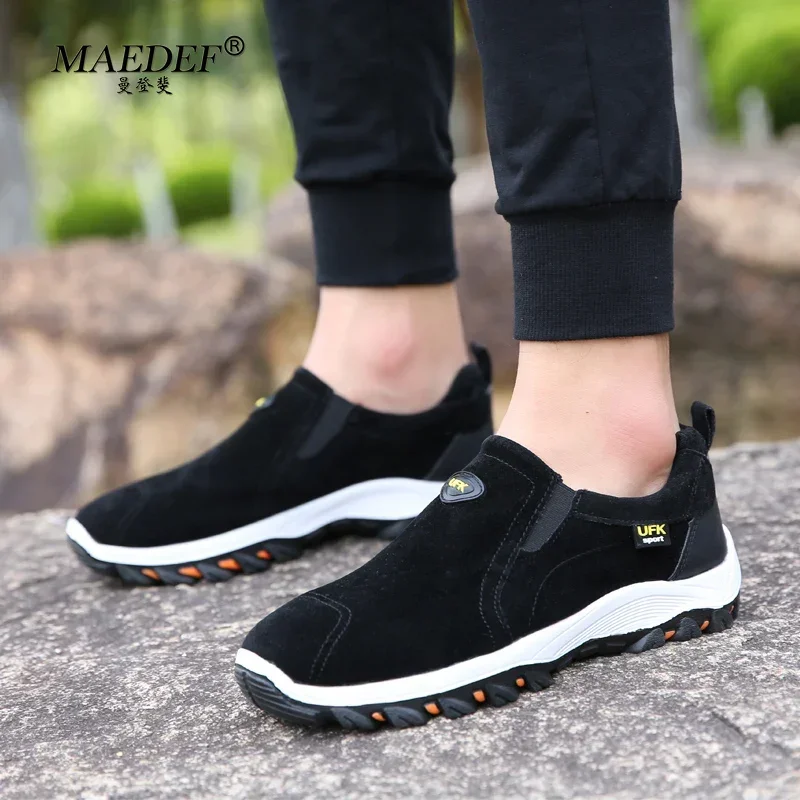 MAEDEF Casual Men\'s Shoes Man Sneakers Vulcanized Shoe Outdoor Walking Sneaker Anti Slip Lightweight and Comfortable Men\'s Shoes