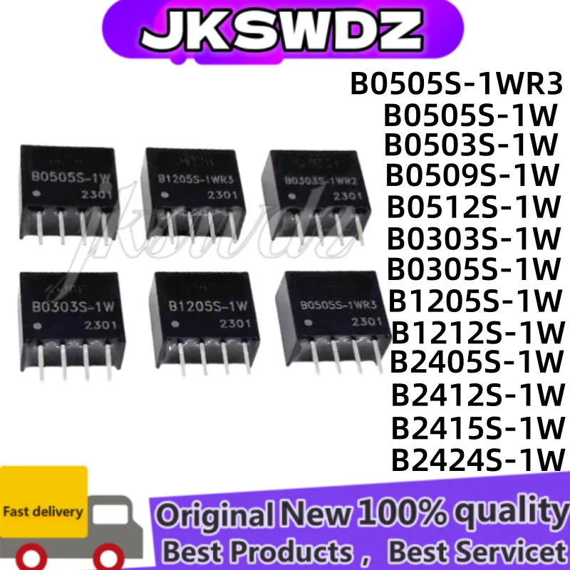 

5PCS New B0505S-1WR3 B0505S B0503S B0509S B0512S B0303S B0305S B1205S B1212S B2405S B2412S B2415S B2424S 1W