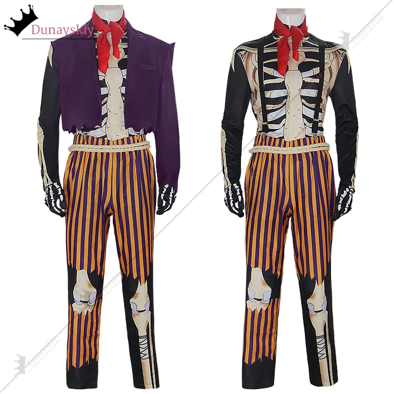 Anime Hector Rivera Cosplay Costume 2024 Halloween Cosplay Coco Suit Skeleton cosplay Clothing Great-grandfather Outfits Man Cos