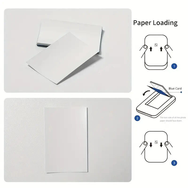 10pcs/20pcs/30pcs Photo Paper 2x3 Inch Sticky-Backed Photo Paper For HPRT MT53 Pocket Photo Printer