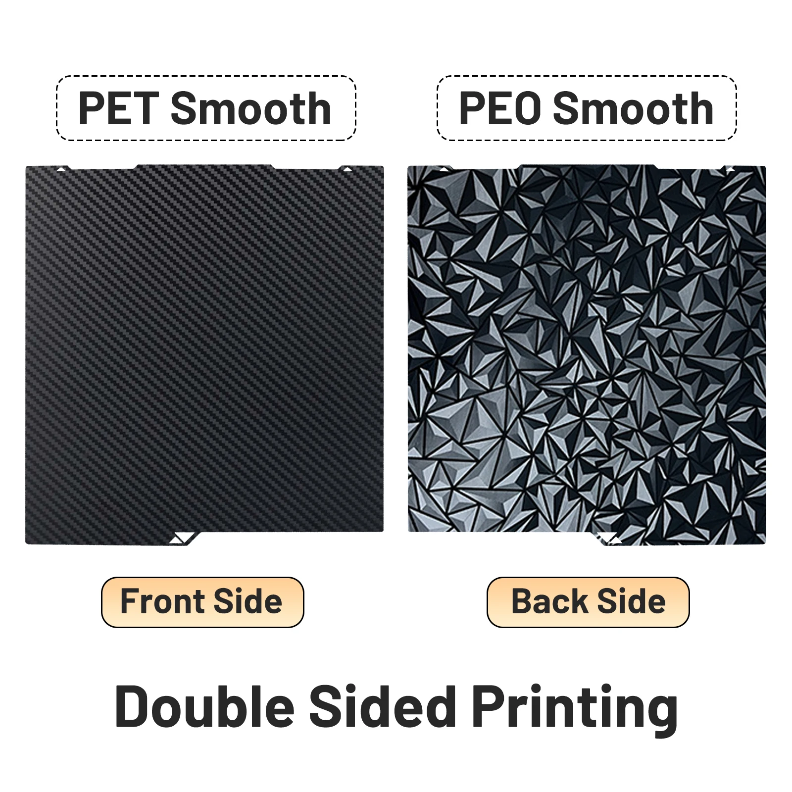 For Anycubic kobra 3 MAX Build Plate Smooth peo pet Double Sided 430x430mm Spring Steel Sheet For Anycubic Kobra 3 max Combo