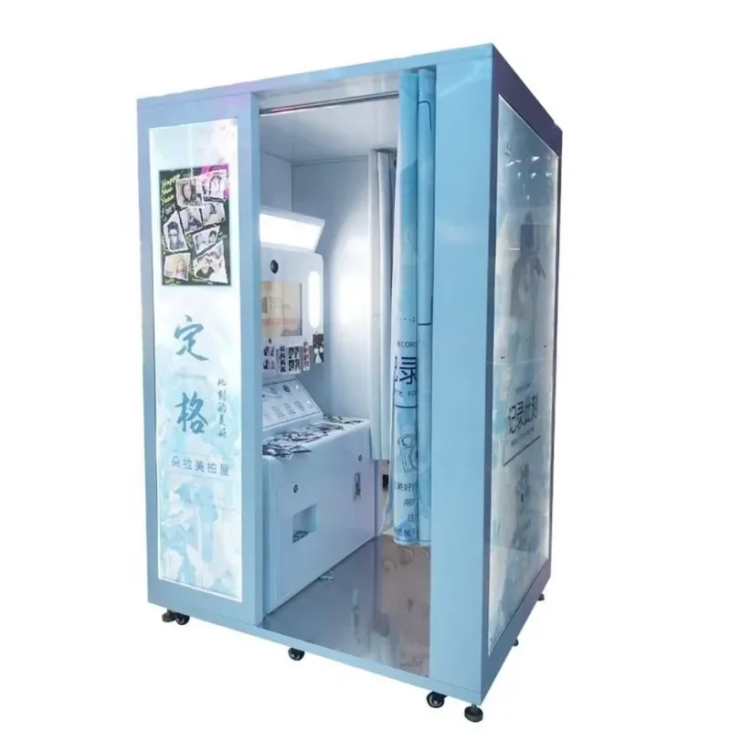 Customized Self Service Photo Booth Commercial Take Album Instant Print Id Selfie Photo Booth Machine Photo Booth