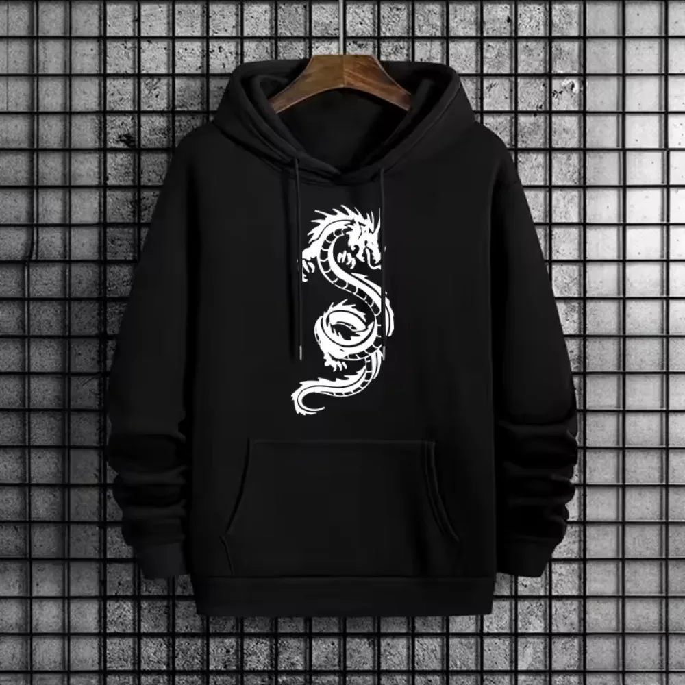 Sudaderas con capucha divertidas e informales estampadas de talla grande para hombres y mujeres, sudaderas con bolsillos sueltos, sudaderas con capucha deportivas de calle de moda de otoño e invierno