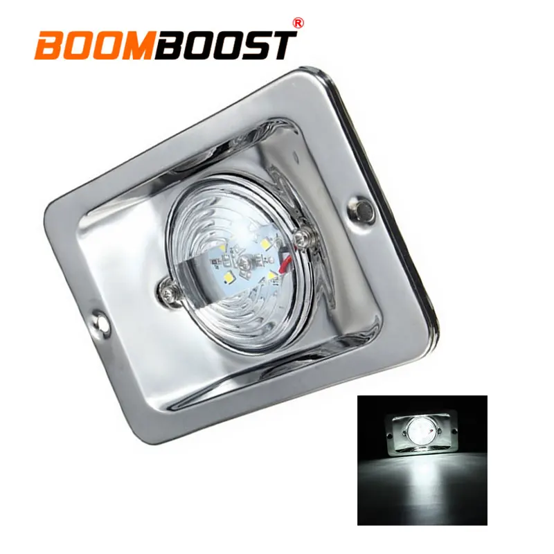 

12V DC Marine LED Lamp Flush Mount LED Vessel Light 2.2W Boat Accessory Light Compact Marine Light 84mm