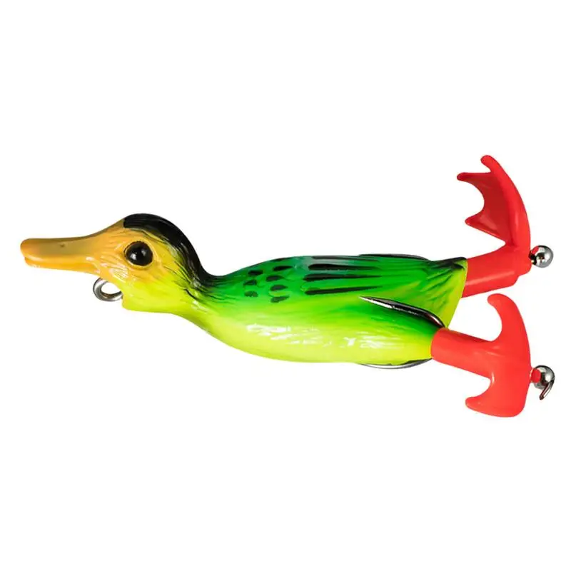 Top Water Duck Fishing Lures Freshwater Saltwater Fishing Lures Realistic Sinking Bass Fishing Lure With Splashing Feet For