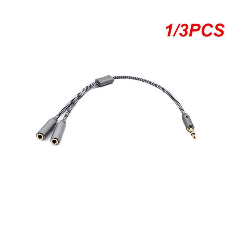 1/3PCS Audio Splitter Cavo da 3,5 mm Cavo da 3,5 mm 3 Jack femmina a maschio da 1 a 2 3 4 5 Cavo adattatore Aux per lettore MP3