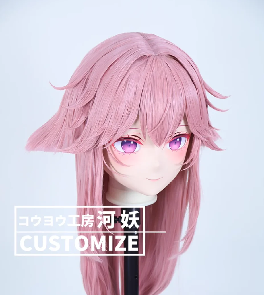 コスプレ用レジンヘッドプロテクションマスク,バックシェル付き,カスタム,日本のキャラクター,アニメのロールプレイング,クロスオーバードレス,C-10158