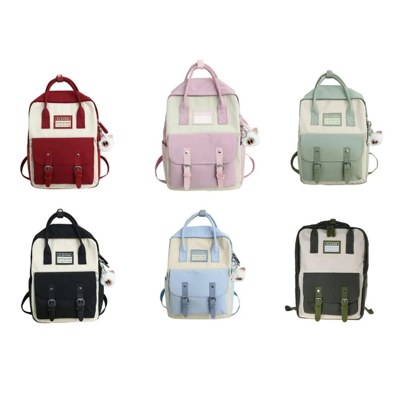 Ransel Tahan Air Tas Travel Vintage Perguruan Tinggi untuk Wanita Daypack Travel Besar