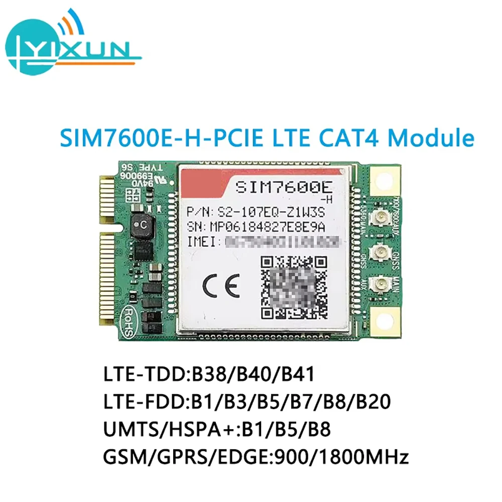 LTE Cat4 Mini Pcie 4G Module SIM7600E-H1C SIM7600A-H SIM7600E-H SIM7600SA-H SIM7600G-H SIM7600JC-H SIM7600NA-H SIM7600V-H