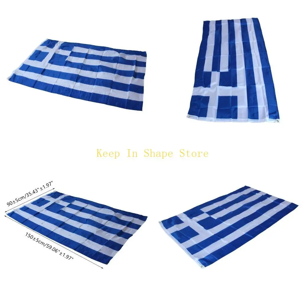 

U1JC 3x5 футов флаг Греции устойчивый к выцветанию холст заголовок полиэстер для парада для баннера Ho