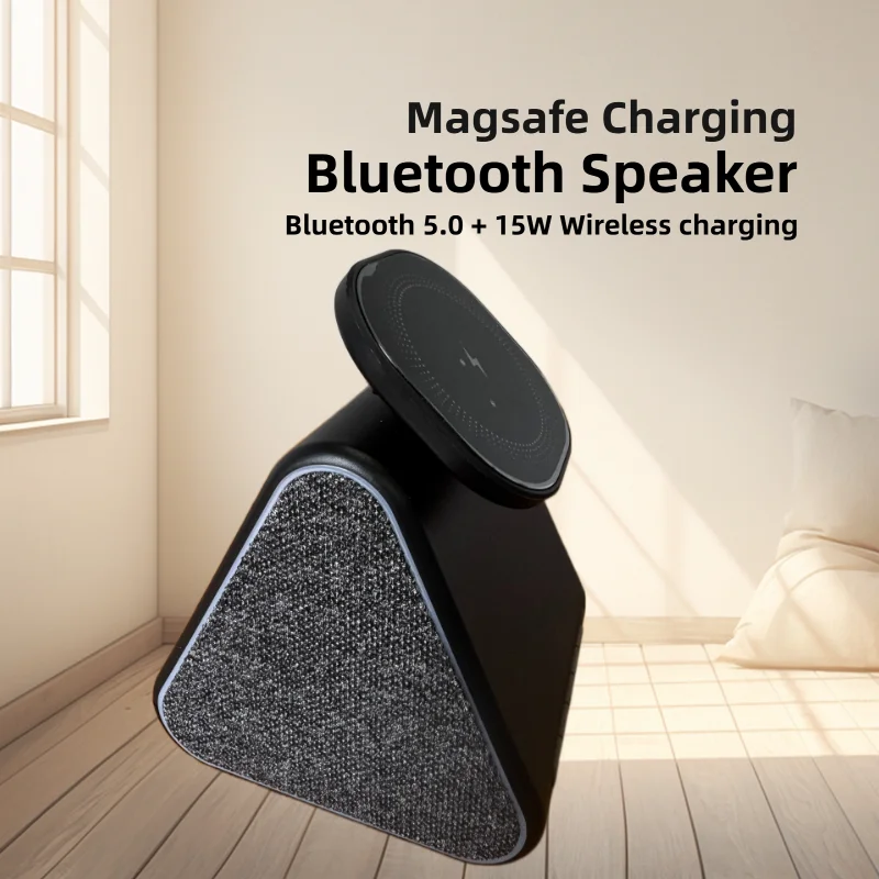 Mini Bluetooth Speake Bluetooth 5.0 Speaker Multi-function Charging Phone Stand Portable Wireless Speaker for Desk Adjustable
