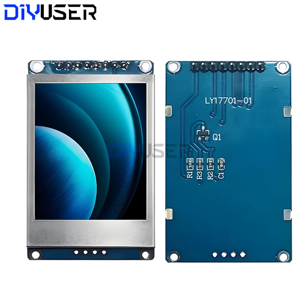1.77 Inch 128x160 TFT LCD Display with ST7735 Driver, SPI Interface for Arduino ESP32 ESP8266 Raspberry Pi Pico DIY Projects