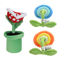 Hot Game Mario Plush Toys Piranha Plants Ice Fire Flower Soft Stuffed Animal Doll Kids Fans Charm Birthday Gifts