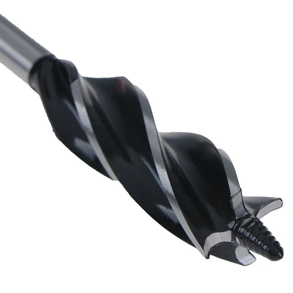 1025mm Auger Drill Bit Set for Woodworking Fast Cutting Tool with 4 Blades for Clean Holes High Speed Steel Construction