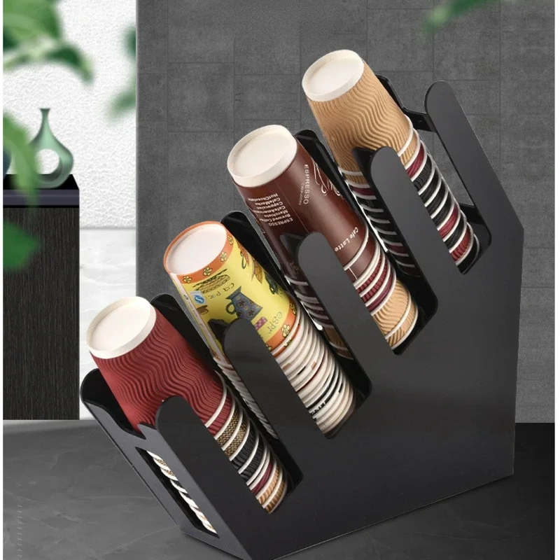 

Dedicated Cafe Shelves Bar Straw Storage Thickened Material Cup Holder with Layered Design Variety of Options