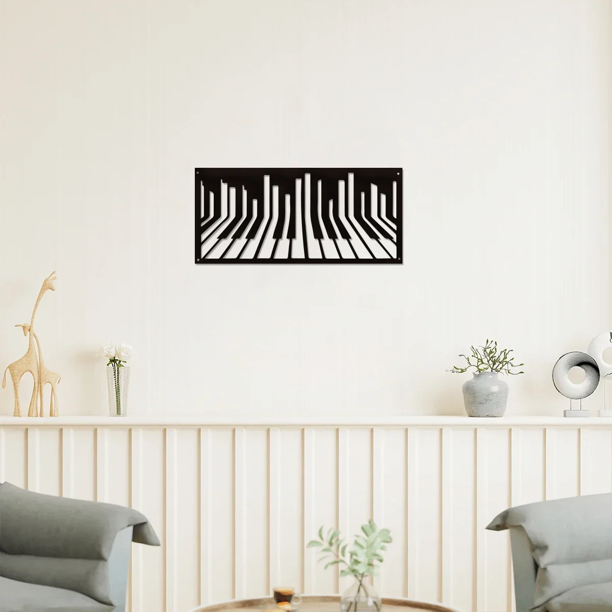 

1pc Piano Decor Metal Music Instruments Wall Art Piano Metal Wall Decor for Metal Wall Art