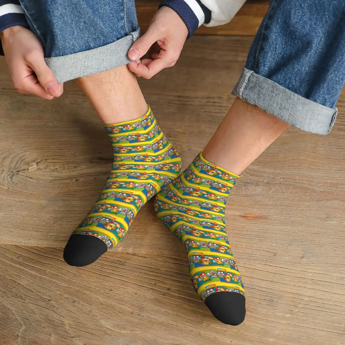 

Superthings Socks Harajuku Super Soft Stockings All Season Socks Accessories for Man's Woman's Gifts