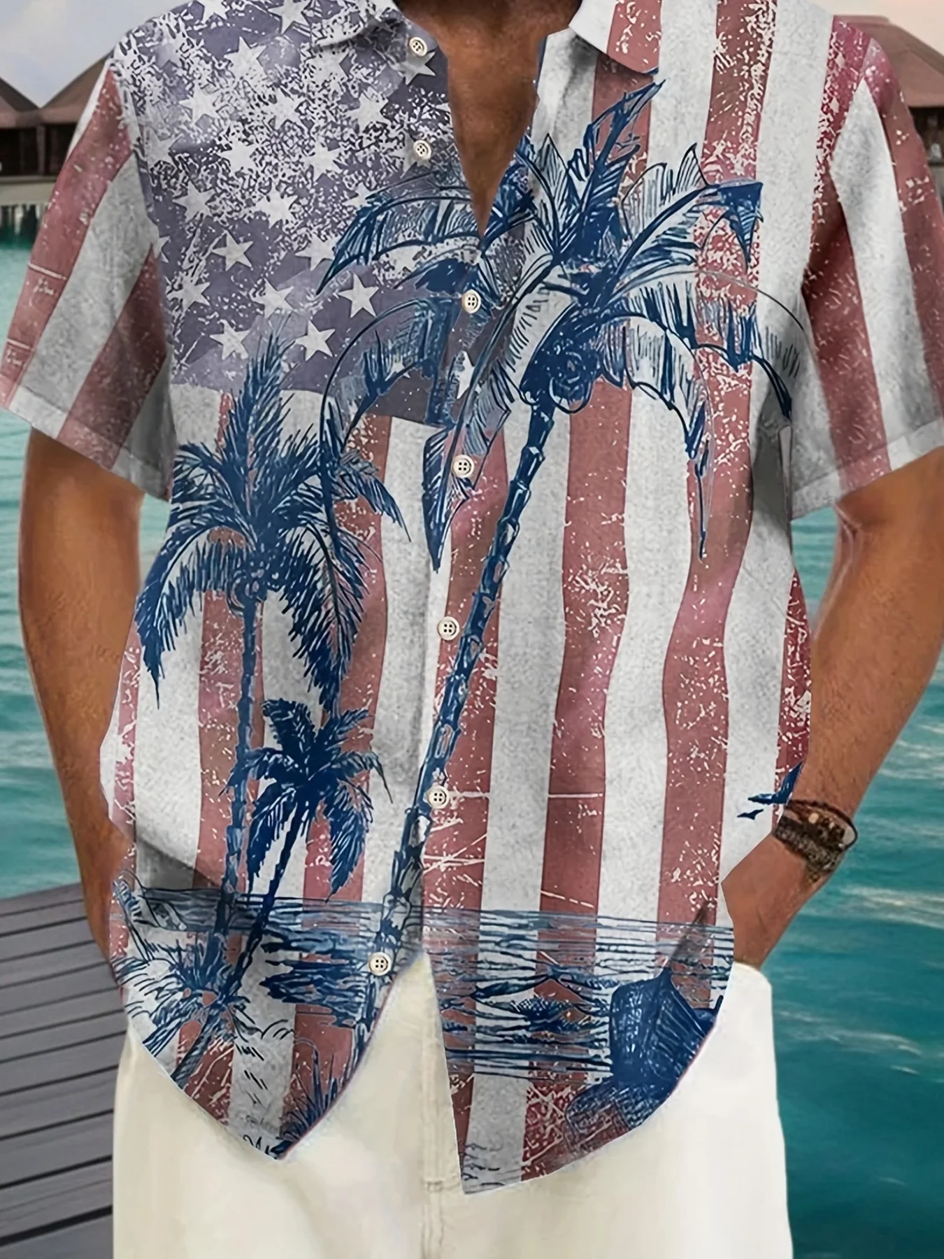 2026 Summer Men's Shirt - 3D Printed Design Breathable Lightweight Stylish and Comfortable Outdoor Men's Fashion