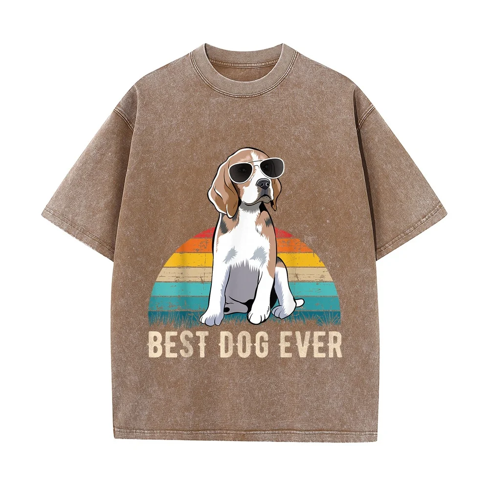 Beagle Dog T-Shirt T Shirt Homme Men's Shirts Men Clothing Daily Short Sleeve Street Wear Printed Tee Pure Cotton Graphic