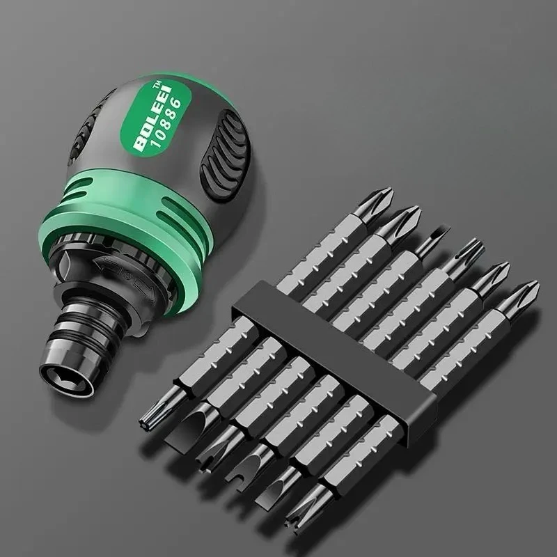 

High Quality Ratchet Screwdriver Set with Multifunctional Adjustable Inner Cross Shaped Triangular Plum 12 In 1 Portable