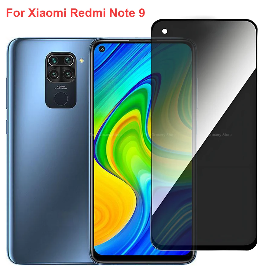 

For Xiaomi Redmi Note 9 Anti Spy Privacy Tempered Glass Screen Protector Compatible For Redmi Note9 Full Cover Screen Phone Film