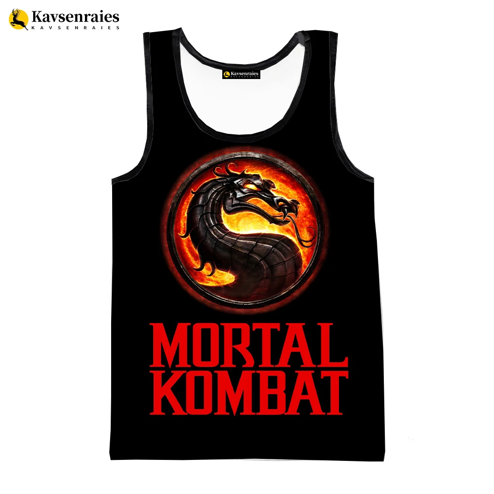 Mortal Kombat 11 Printed 3D Tank Tops Men\'s Clothing Men Women Casual Sleeveless T-shirt Hip Hop Streetwear Oversized Tops Tees